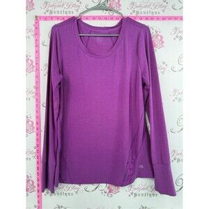 GAP Long Sleeve shirt bright royal purple Crewneck Top - Purple